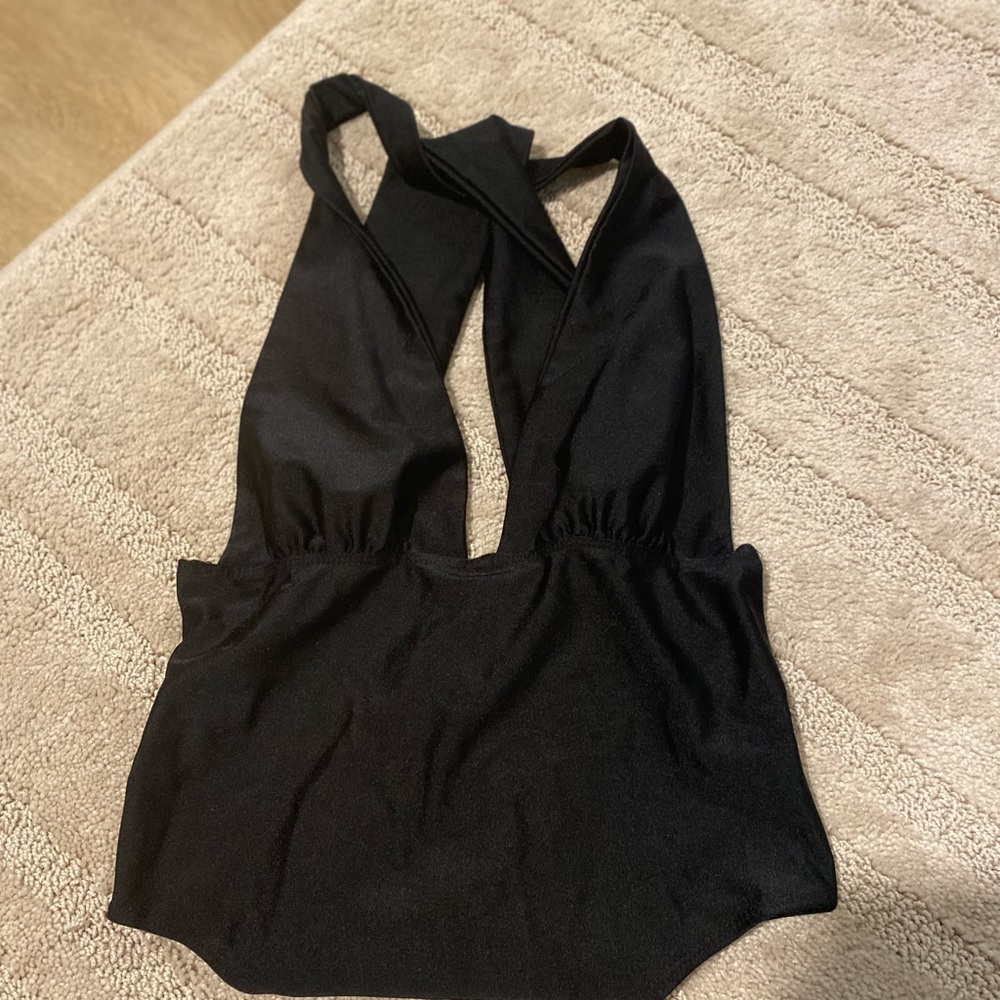 black bodycon bodysuit